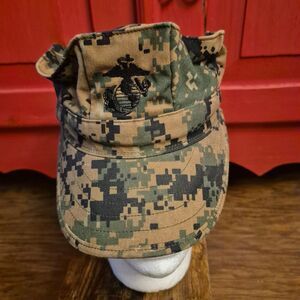 Marines Cover Hat XS Garrison Marpat Woodland Marine Corps Official Service EUC